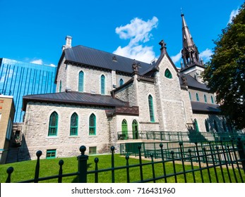 Side View Of The St Patrick's Basilica Roman Catholic Church In Downtown Ottawa