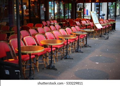 Side Walk Cafe In Paris.