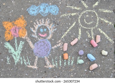 Sidewalk Chalk Drawing Hd Stock Images Shutterstock