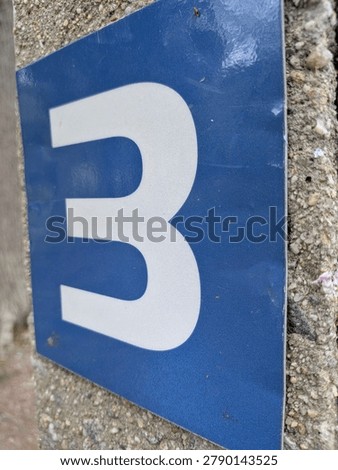 side ways glance at the number three