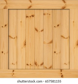 Side Of Wooden Box. Texture Of Wood Box With Space. Wood Wall Or Frame Plank Natural With Pattern For Design. Great For Your Design And Texture Background