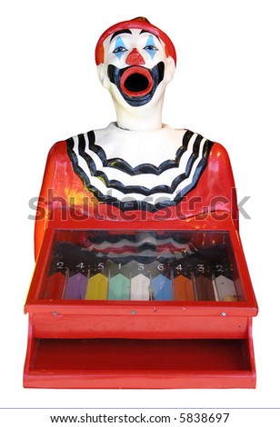 A sideshow feed the clown
