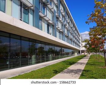 Sidewalk Beside College Building