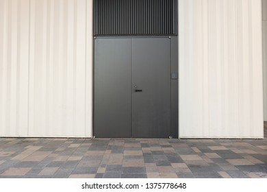 Sidewalk By Street Wall Door Stock Photo 1375778648 | Shutterstock