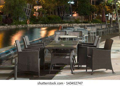 Sidewalk Cafe By Riverside