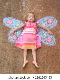 Sidewalk Chalk Butterfly