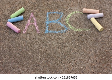 Sidewalk Chalk Letters