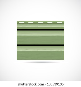 Siding Texture Sample Small Icon Green Color