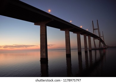 Sidney Lanier Bridge At Dawn.