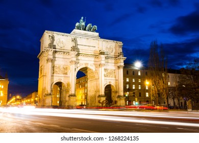The Siegestor (1852) (English: Victory Gate) is a three-arched triumphal arch in Munich, Germany