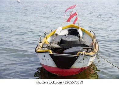 Sierksdorf, Germany - September 23, 2022: Fishing Boat On The Water At The German Baltic Coast In The Bay Of Lübeck