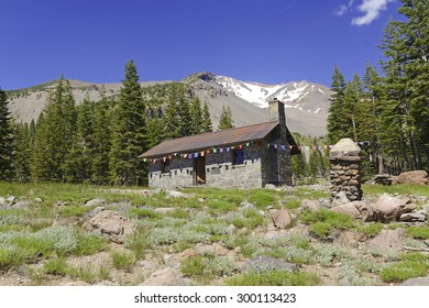 Sierra Club Stone Shelter On Mount Shasta, California