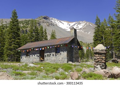 Sierra Club Stone Shelter On Mount Shasta, California