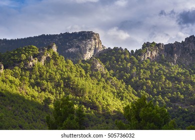 Sierra de las Nieves Natural Park. Located in the province of Malaga. Spain. Billed as Biosphere Reserve - Shutterstock ID 505736032