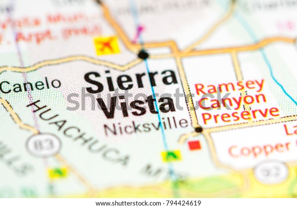 Sierra Vista Arizona Usa On Map Stock Photo Edit Now 794424619