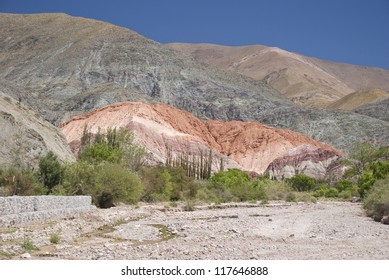 Siete Colores (Seven Colors) Mountain at Purmamarca city, province of Jujuy, Argentina