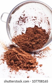 Sieve With Cocoa Powder