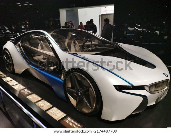 Sightseeing in the BMW Welt exhibition center,\
Munich, Germany - 29 November\
2019