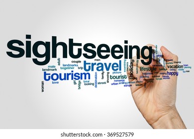 Sightseeing word cloud