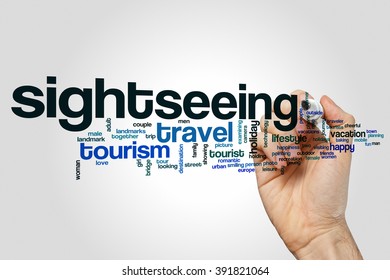 Sightseeing word cloud