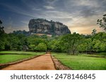 Sigiriya Rock fortress near Dambulla, Sri Lanka
