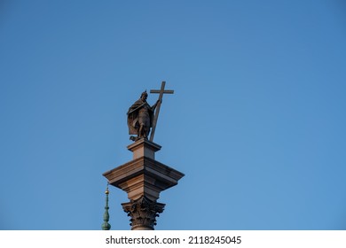 Sigismunds Column Erected In 1643 And Designed By Constantino Tencalla And Clemente Molli At Castle Square - Warsaw, Poland