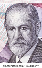 Sigmund Freud Portrait From Austrian Money 