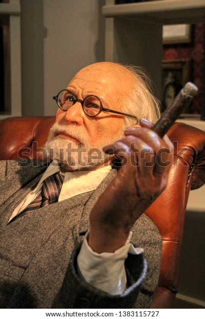 Sigmund Freud Wax Figures Madame Tussauds Stock Photo Edit Now