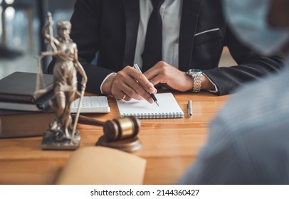 Sign the agreement The Concept of Legal Procedure and Litigation. - Shutterstock ID 2144360427