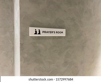 Sign Board Direction For Muslim Prayer Room