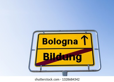 Sign Bologna Instead Of Education German 