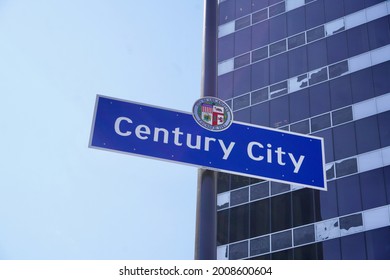 Sign Of Century City At Road 