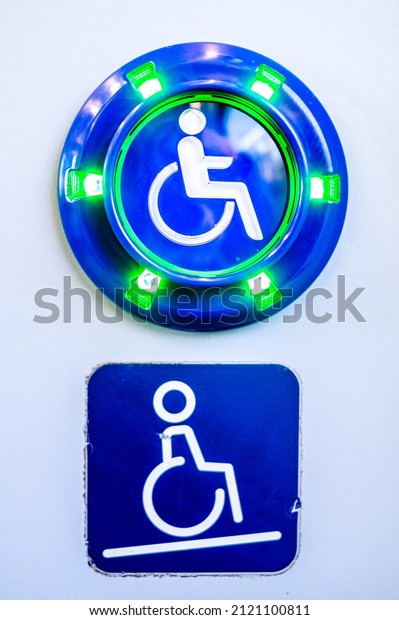 sign for disabled people -\
photo