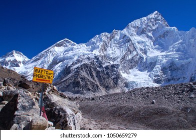 Sign To Everest Base Camp Nepal