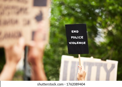 Sign At The Freedom March In The City 