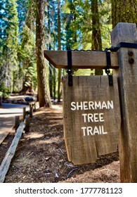 Sign For General Sherman Sequoia Tree