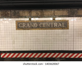 Sign Of Grand Central Railway Station