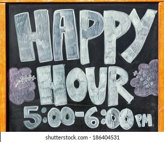 Sign For Happy Hour