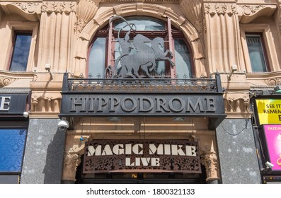 Sign Of The Hippodrome Casino And Magic Mike Live In Leicester Square. London - 21st June 2020