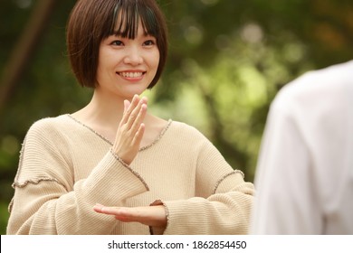 Sign language "Thank you" image - Powered by Shutterstock