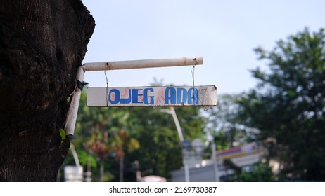 A Sign With Letter 