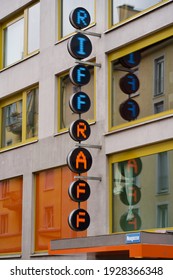 Sign And Logo Of Cinema Riff Raff. Photo Taken March 3rd, 2021, Zurich, Switzerland.