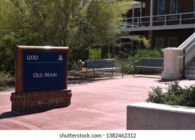 Sign For Old Main At The University Of Arizona Tucson Arizona 4/24/19