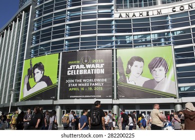 The Sign On The Anaheim Convention Center At The Star Wars Celebration In Anaheim, California, April 2015.