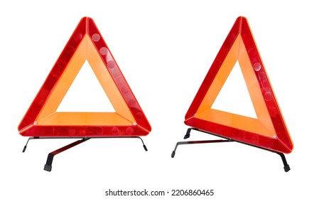 Sign on an emergency stop isolated under the white background - Shutterstock ID 2206860465