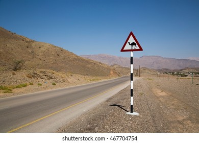 ?Camel Crossing? Sign On Rural Road