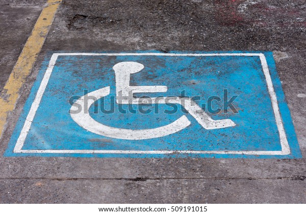 Sign of Parking for the\
disabled