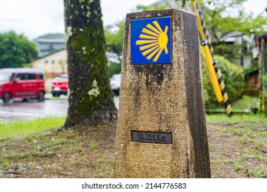 Sign Of Santiago In Kumano Kodo Japan