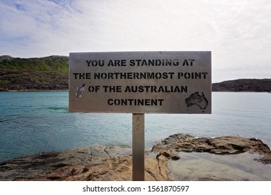 A Sign To Say That You Have Reached The Tip Of Australia, Cape York