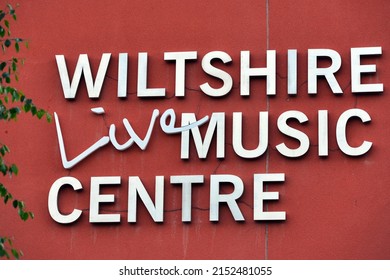 A sign is seen on the exterior of Wiltshire Music Centre on June 4, 2015 in Bradford on Avon, UK. The centre is renowned for hosting a wide range of local and international musicians.
